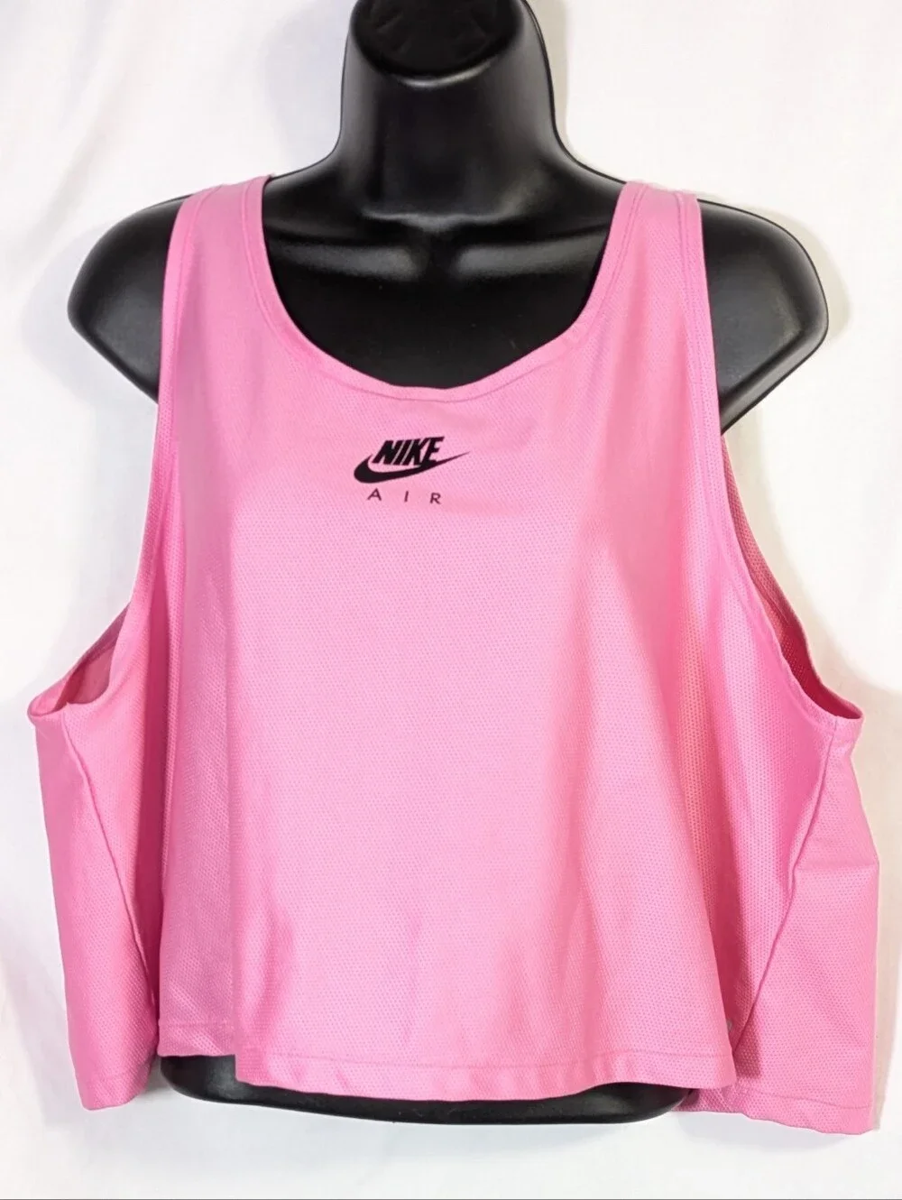 Nike Air Dri-FIT Women's Cropped Tank Top Pink Athletic Active Wear Pink Sz‎ 1X